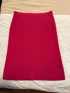 Banana Republic Bright Fuchsia Knit Pencil Skirt